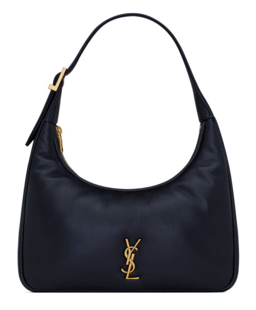 Saint Laurent Calypso Mini Hobo In Plunged Lambskin 791484 Black